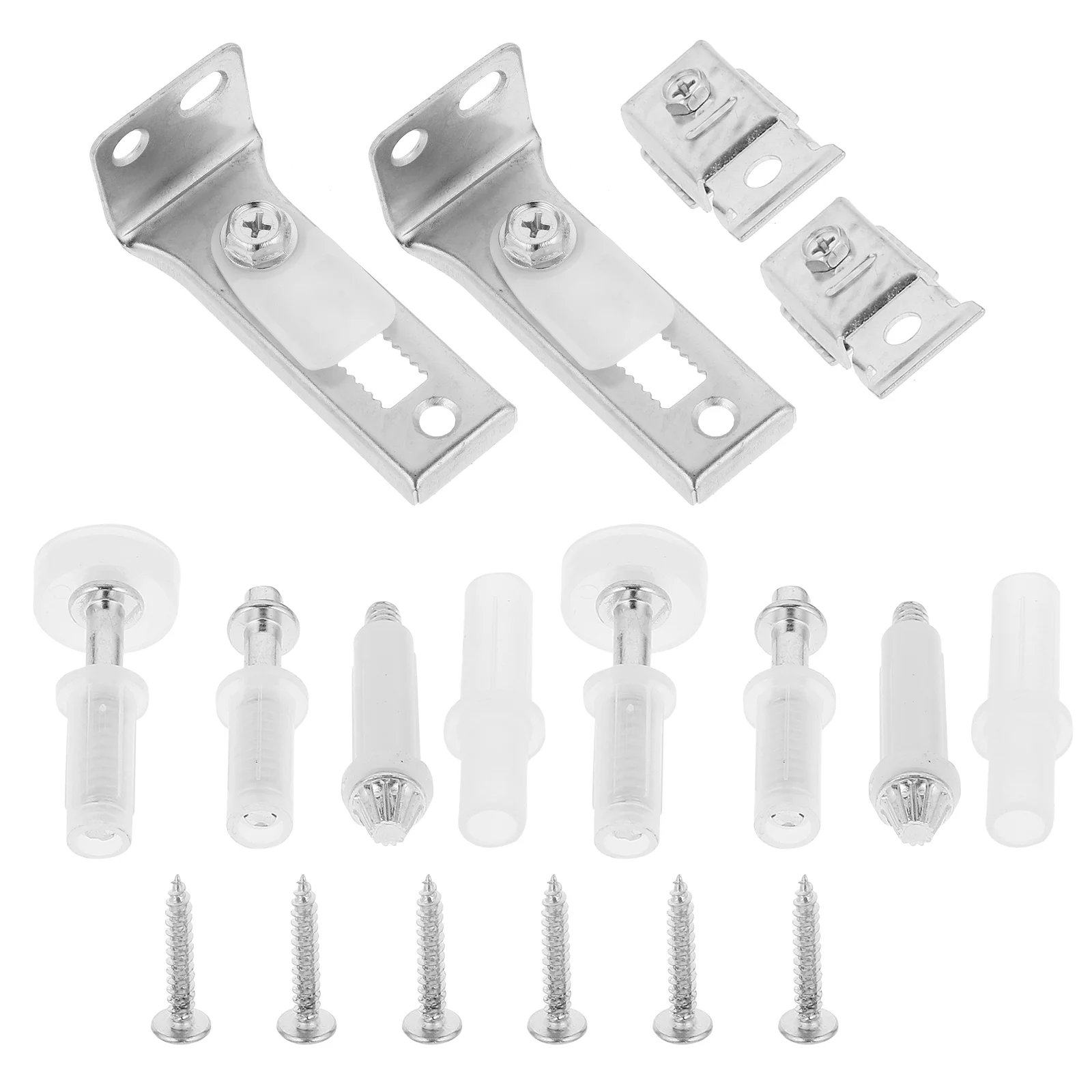 

2 Sets Folding Door Closet Hardware Sliding Cabinet Guide Installation Kit Pocket Stainless Steel Bifold Track Repair Barn