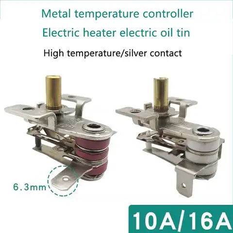 The thermostat for the oven, 250 V AC, 10 A, 16 A