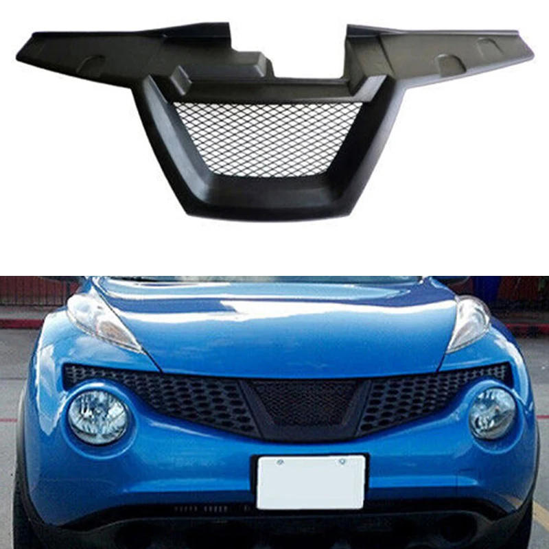 

Mesh Grill Grille Front Bumper Body Kit Accessories Fits Nissan Juke 11-14 2011-2014