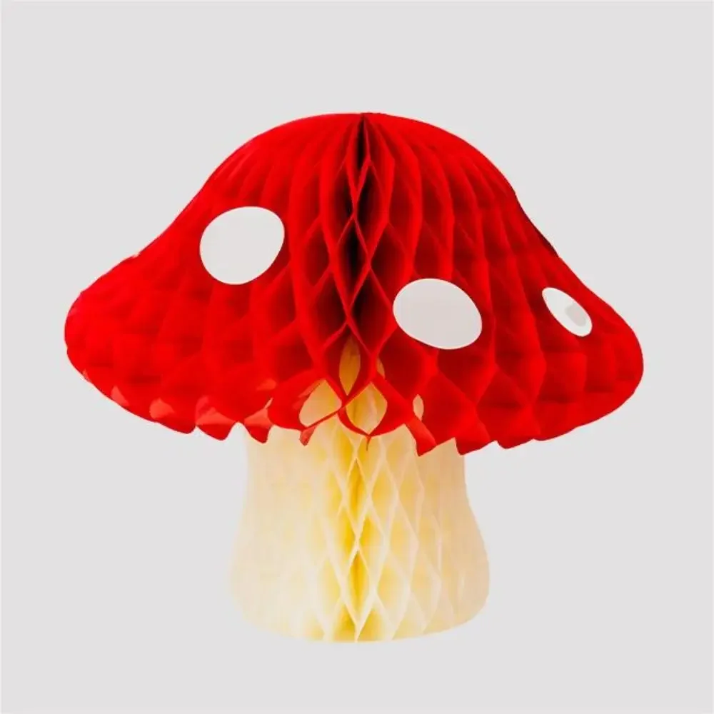 

Красный картонный грибной фонарь 20/30 см