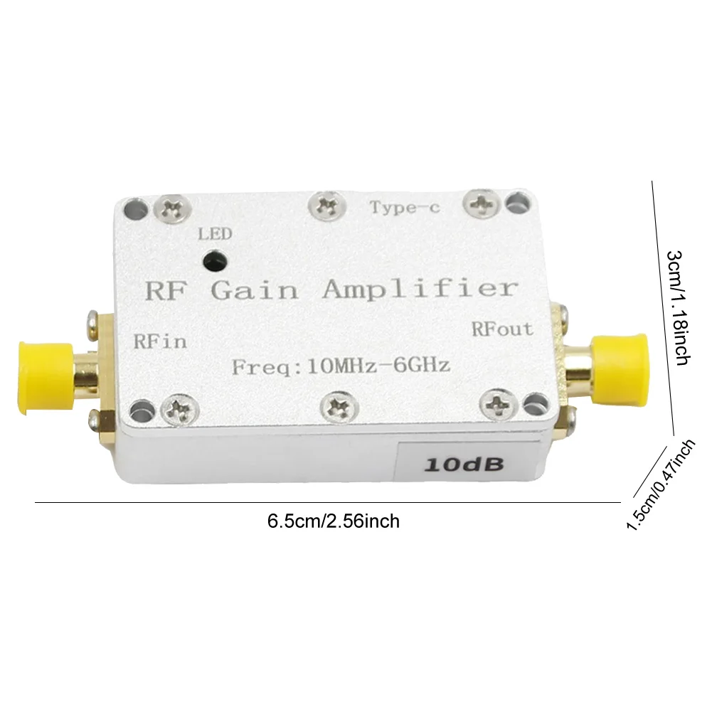 10 МГц-6 ГГц LNA усилитель высокой плоскостности с SMA RF приводом приемник сигнала