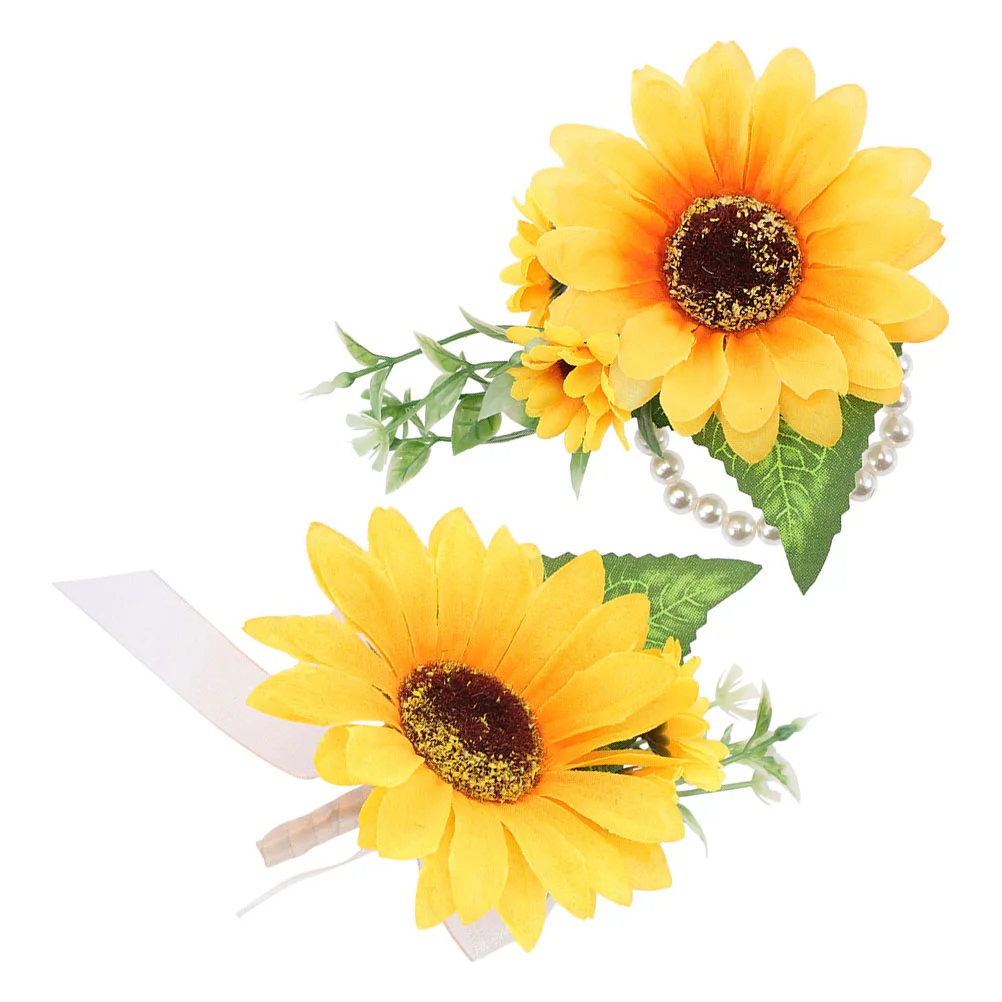 

Decorate Simulated Flower Corsages Boutonniere Bride Wedding Photographic Prop Clothing Accessory