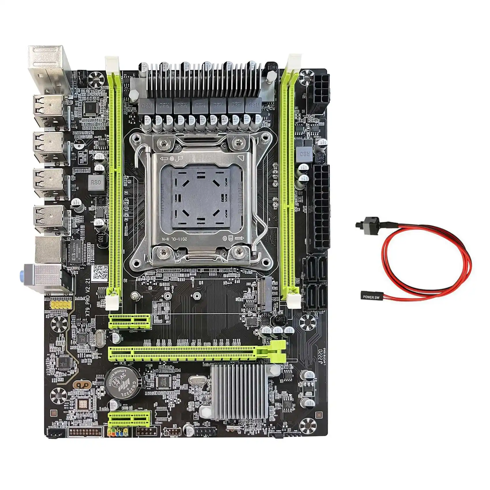 

X79 Motherboard Upgrade X79 Pro+Switch Cable NVME LGA2011 DDR3 Support E5-2650 2660 2670 2680 CPU for LOL CF PUBG