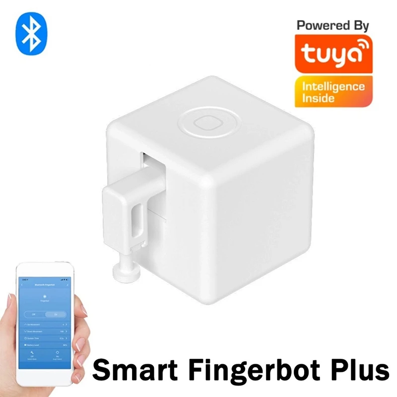 

TUYA Smart Fingerbot Plus Bluetooth Knop Pusher Smart Home Smart Life App Voice Control with App(White)
