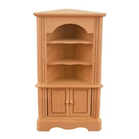 112 scale dolls house miniature furniture wooden triangular cabinet storage for dollhouse decorate accessories