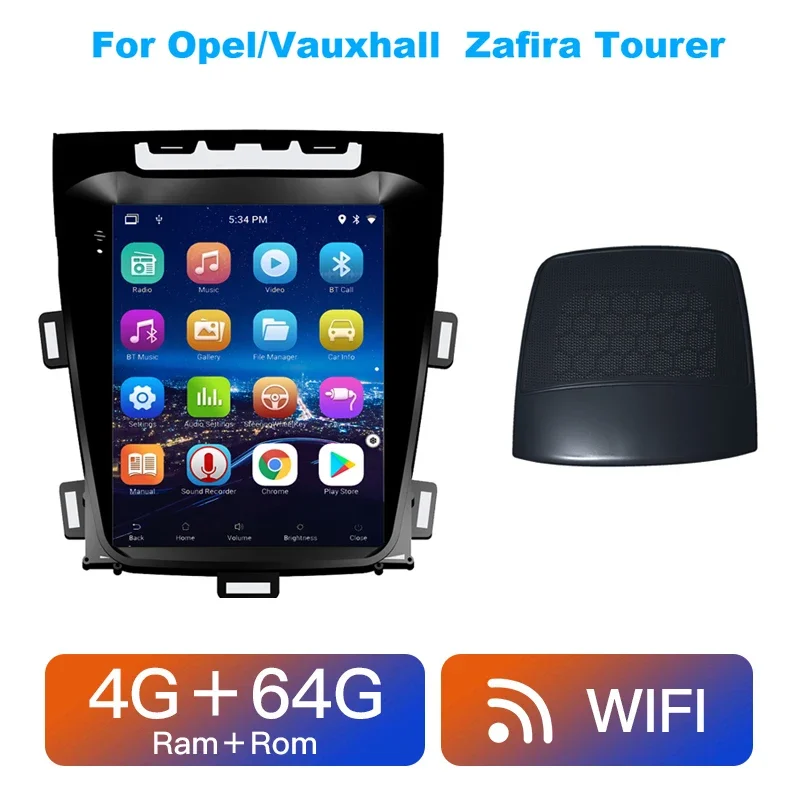 

Мультимедийный видеоплеер для Opel Zafira C, автомобильный радиоплеер, Tesla Style, экран, навигация, GPS