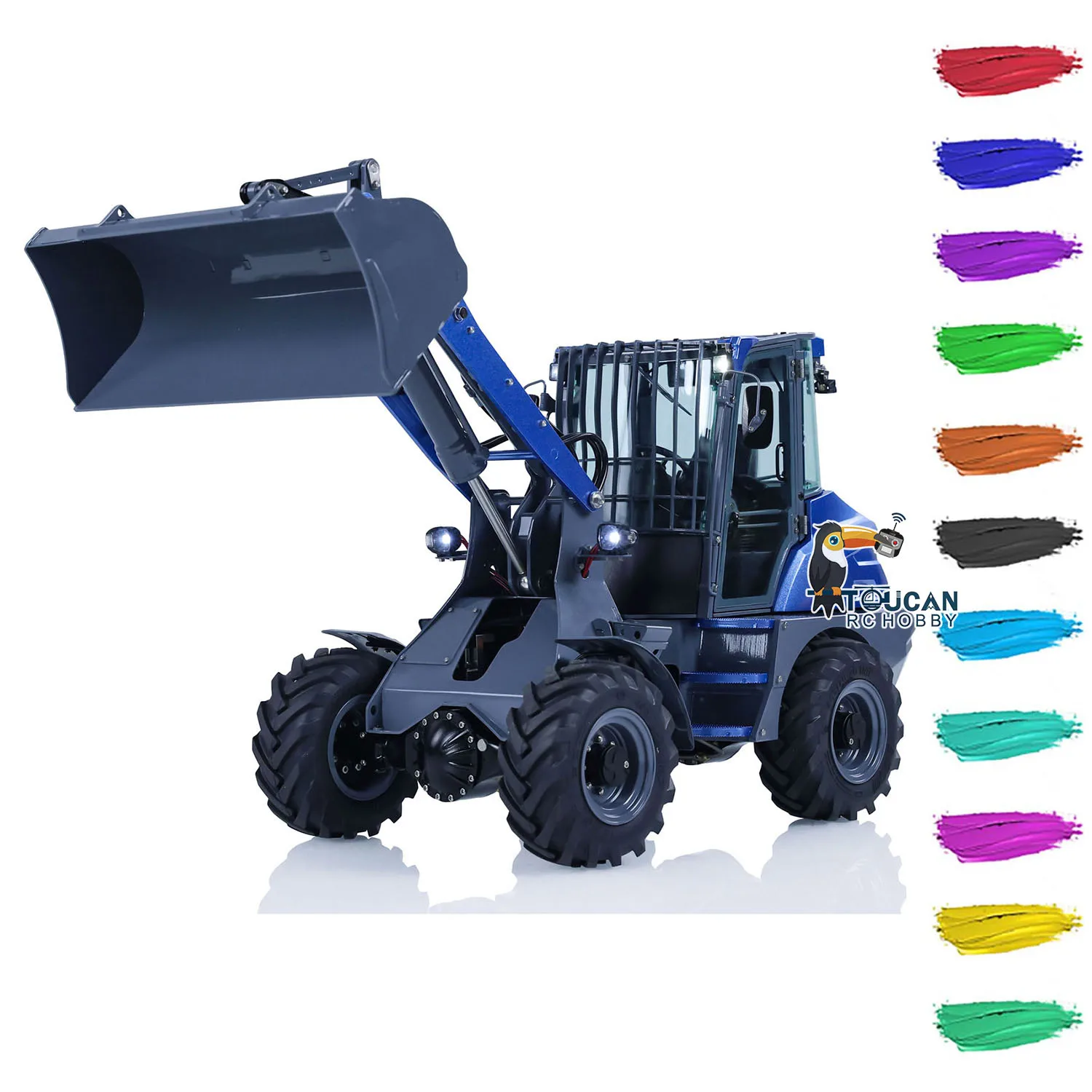 1:14 Металлический гидравлический погрузчик LESU RC AOUE MCL8 Инженер с дистанционным