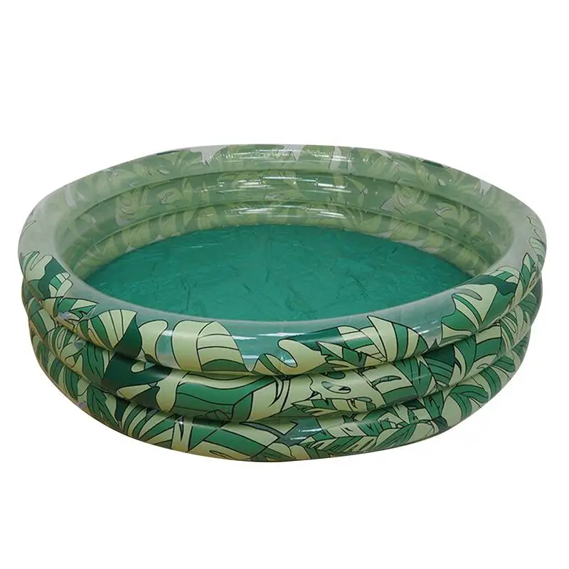 

Inflatable Leaf Swimming Pool Children's Paddling Pool Ocean Ball Pool Thickened Bubble Bottom Diameter After Inflation 148cm