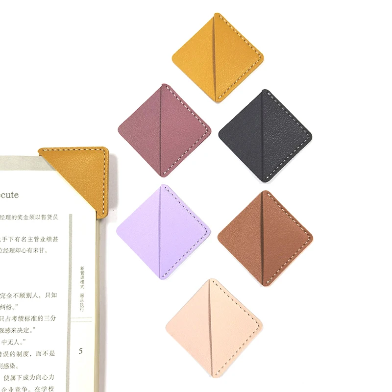 

1pc Handcrated Vintage Leather Bookmark For Book Mini Corner Page Marker Genuine Leather Bookmark Reader Teacher Stationery Gift