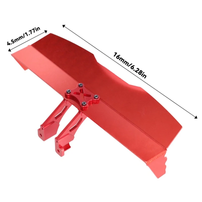 GT Ducktail Spoiler Bracket Accessories Tail Wing Accesories Part for Wltoys 1/12 1/14 144001 124019 RC Car