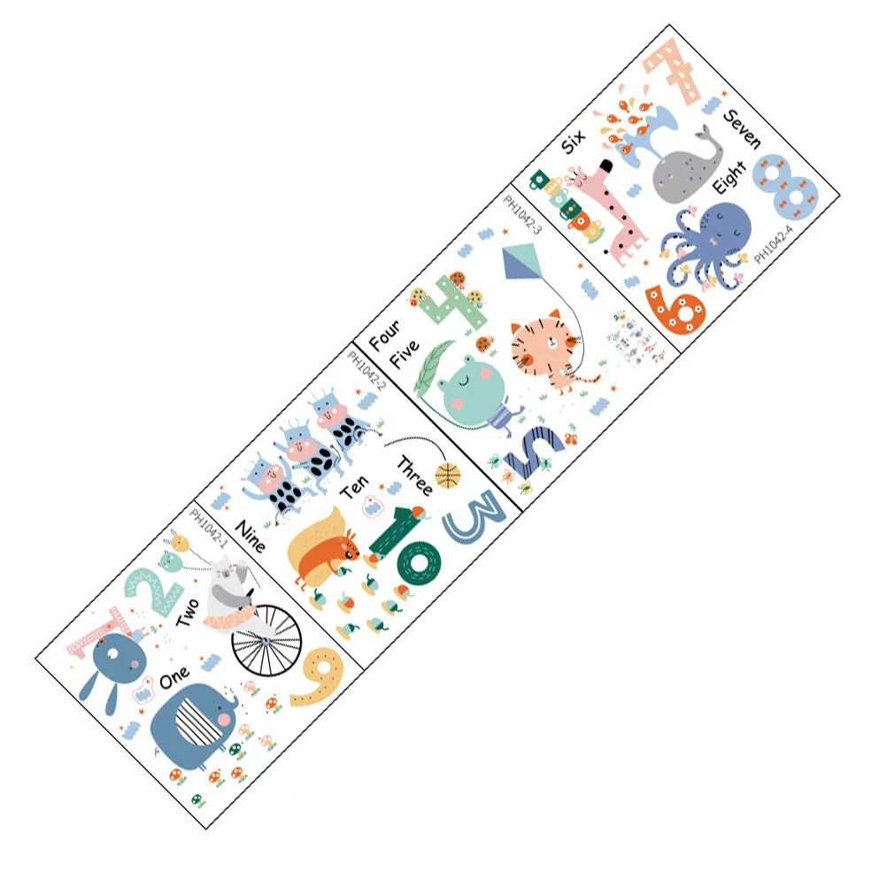 

1 set of Adorable Wall Stickers Wall Decorative Decals Living Room Wall Stickers