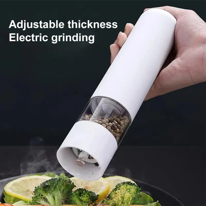 

Automatic Mill Pepper Salt Grinder Adjustable Coarseness Machine Electric Pepper Grinder Pasta Ingredients Kitchen Spice Grinder