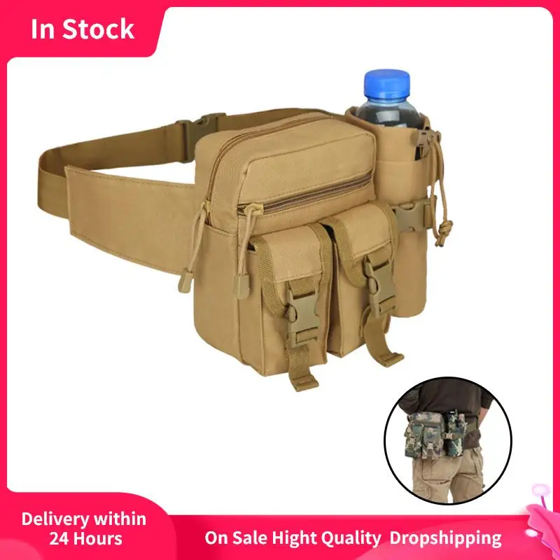 

Men Tactical Casual Waterproof Pouch Waist Bag Packs Outdoor Military Bag Water Bottle Phone Hunting Climbing Camping Belt Bag