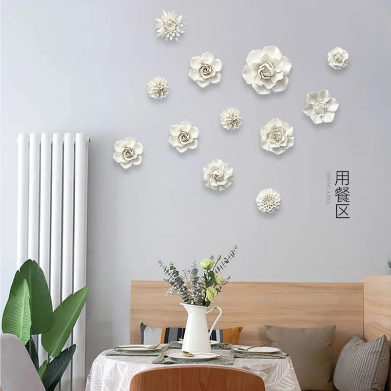 Фарфоровые искусственные цветы скульптуры 3D керамические розы ручной работы