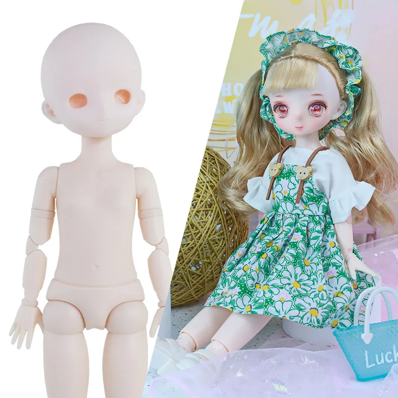 

New 1/6 BJD Doll Body 30cm 22 Movable Joints Toys for Girl Ball Jointed Swivel Doll White Skin Naked Doll for Girls