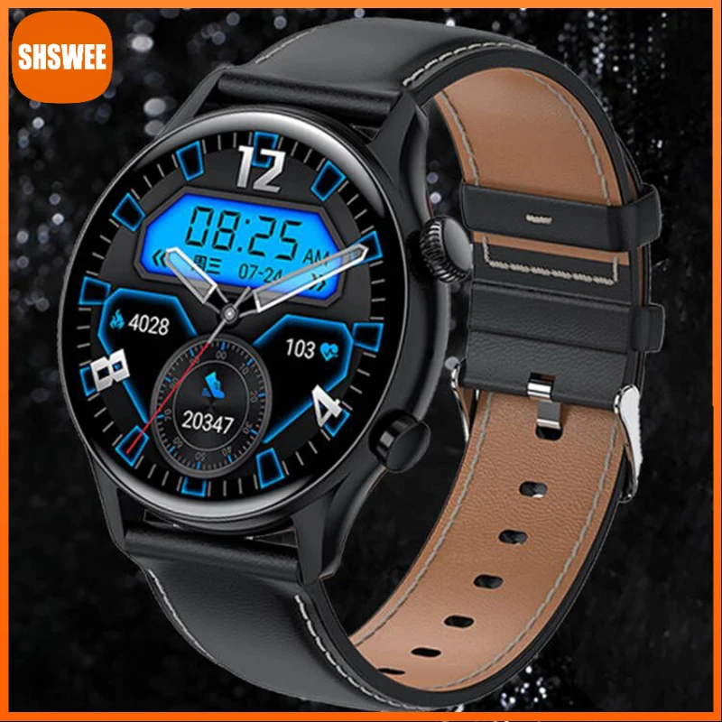 

NFC Smart Watch Men Women AMOLED 390*390 Pixel Sports Waterproof Bluetooth Call Smartwatch Man For Xiaomi Huawei