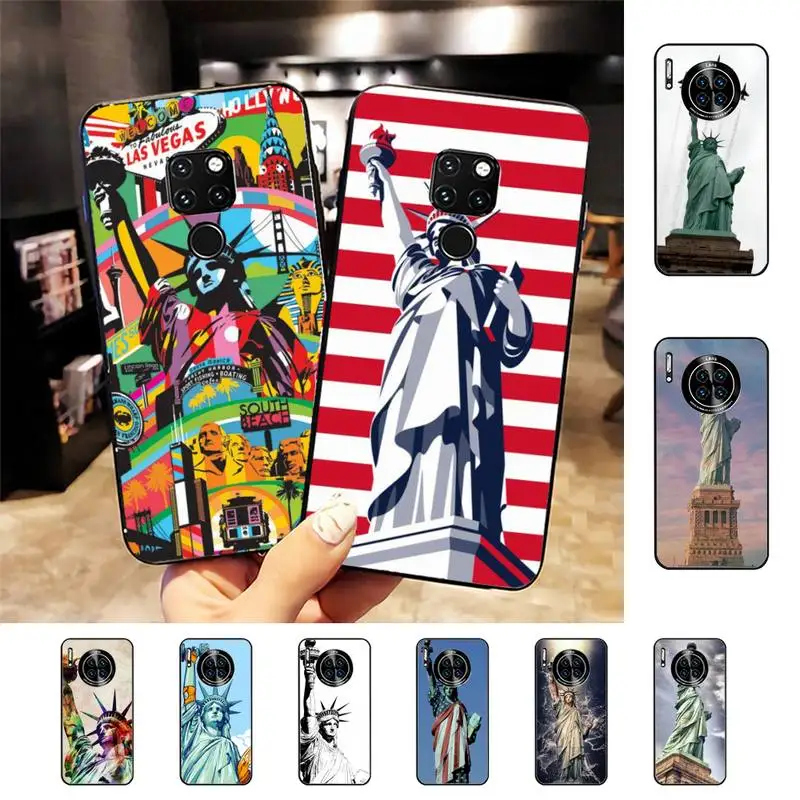 

Statue of Liberty Phone Case for Huawei Mate 20 10 9 40 30 lite pro X Nova 2 3i 7se