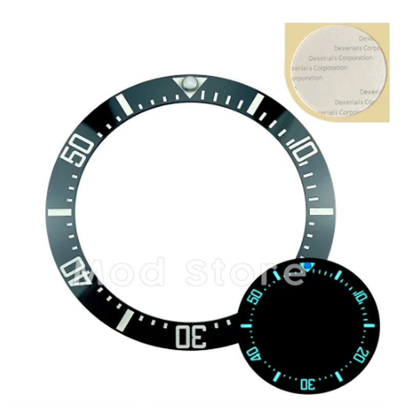 

NEW HOT Fashion style 40mm Black Ceramic Fashion Bezel Insert Set for 43 Finish Men's Watches BGW9 Lume