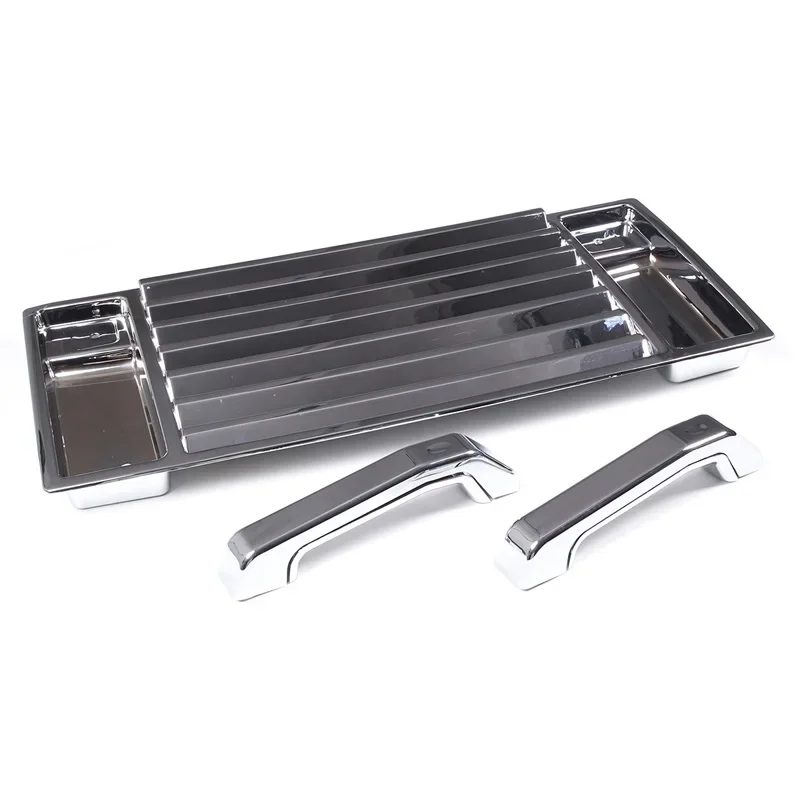 Для 2006-09 Hummer H2 ABS ярко-серебристый автомобильный Стайлинг переднего капота