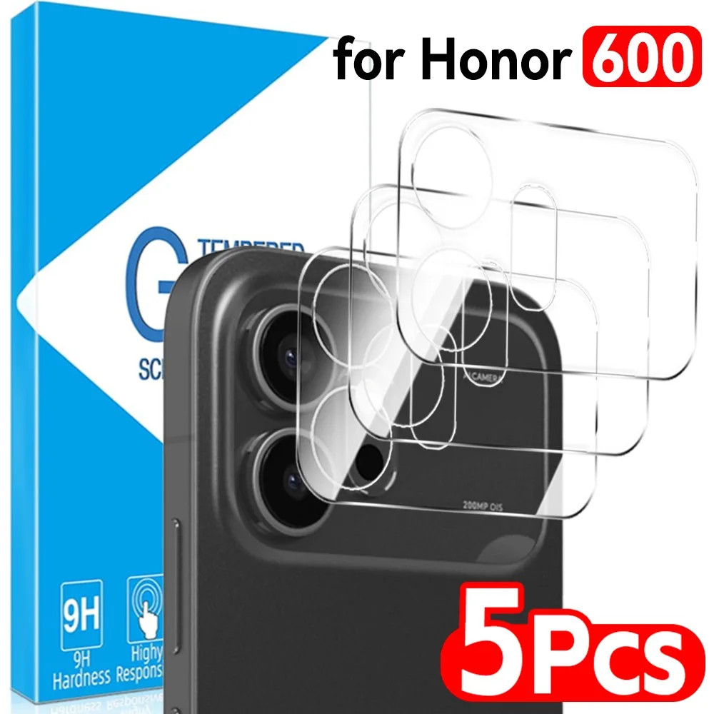 Фото 5-1 шт. Защитные пленки из закаленного стекла для объектива камеры Honor 600/600 Pro/600 Lite 5G, HD прозрачная, устойчивая к царапинам, пленка-накладка для задней камеры №1