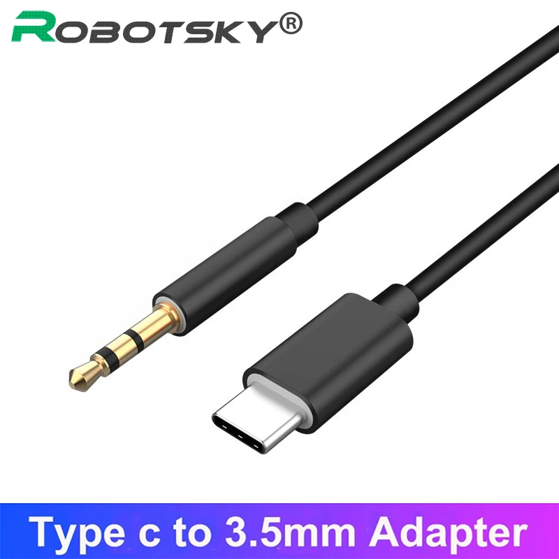 USB Type C to 3.5mm Audio Cable Audio Aux Cable For Samsung S20 S10 Car Headphone Speaker Wire Line 3.5 Jack Aux USBC Audio Cord