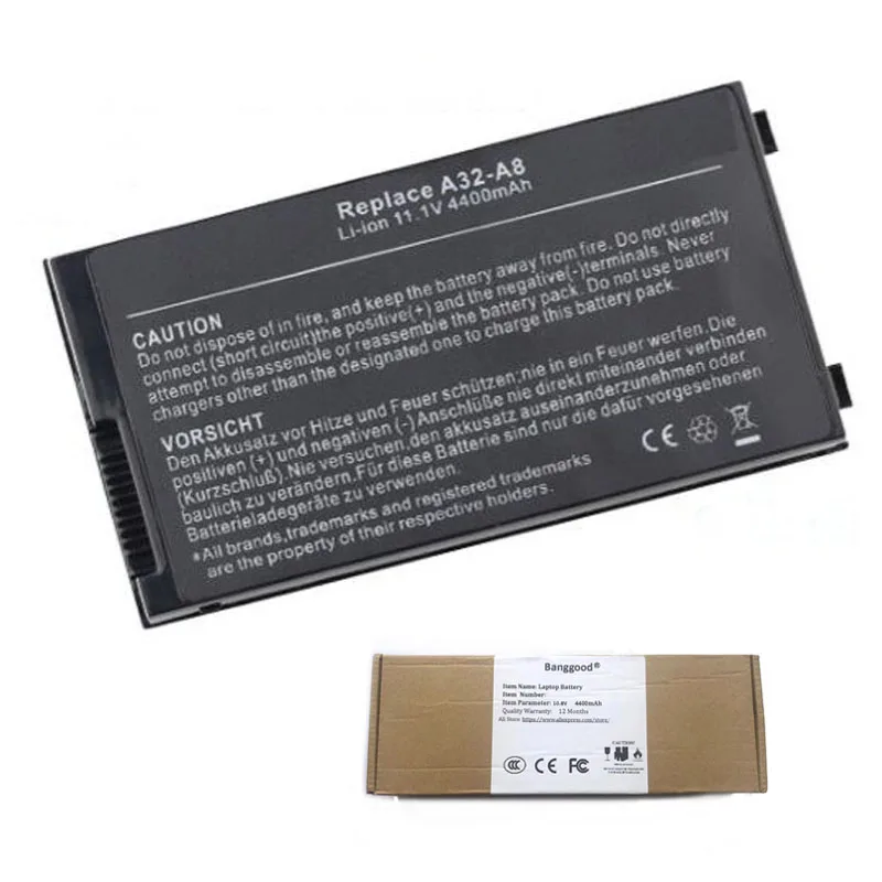 4400mAh A32-A8 15G10N34580 0 Аккумулятор для ноутбука ASUS A72DY A8000 A8Z F8 F8S A8A F8SV F8Sa Z99J A8E A8F A8Fm F8V A8H X80