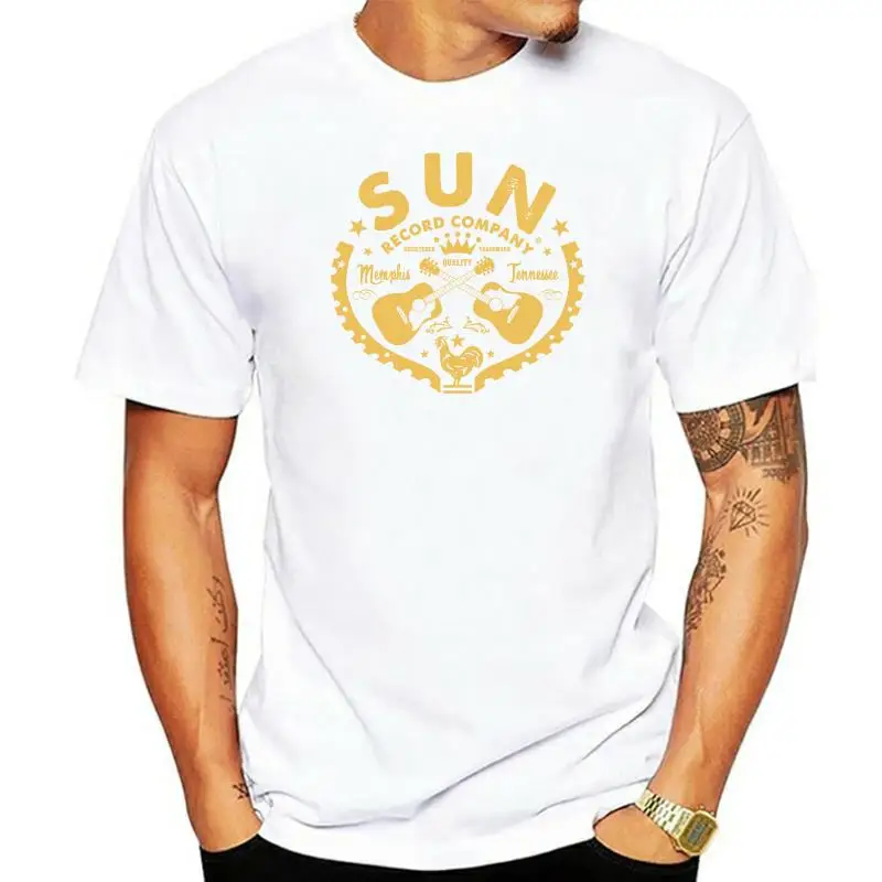 

Men tshirt Sun Records Classic T Shirt Printed T-Shirt tees top