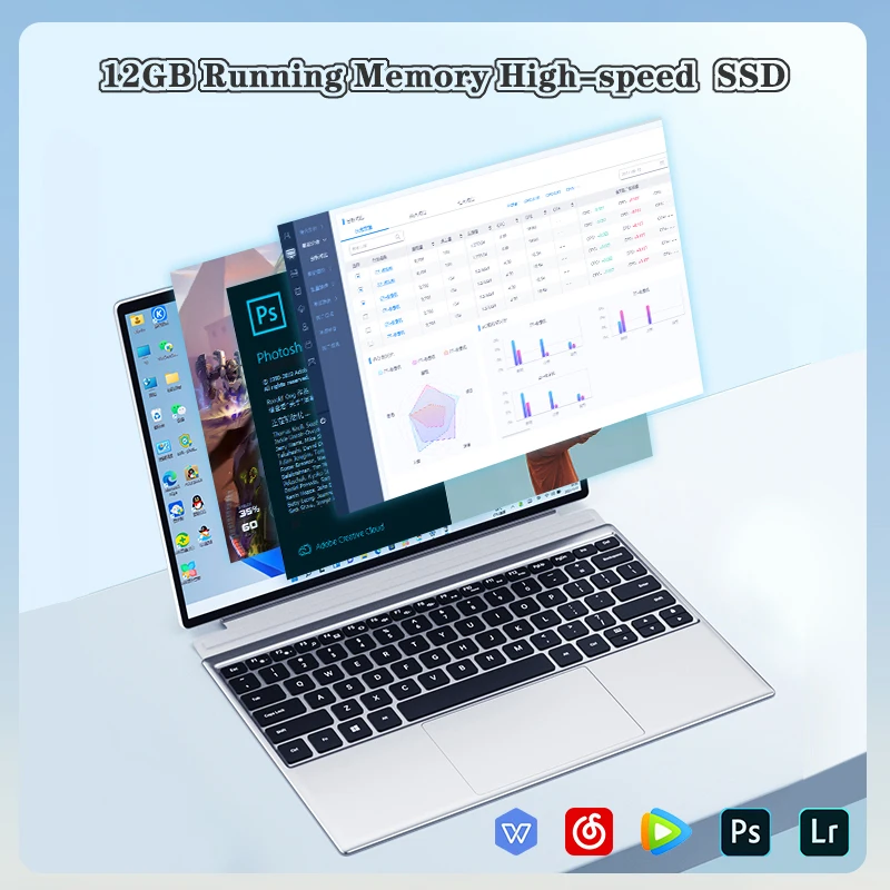 Игровой ноутбук 2 в 1 процессор Intel J4125 сенсорный экран Windows 11 HD дисплей 12 3 дюйма со