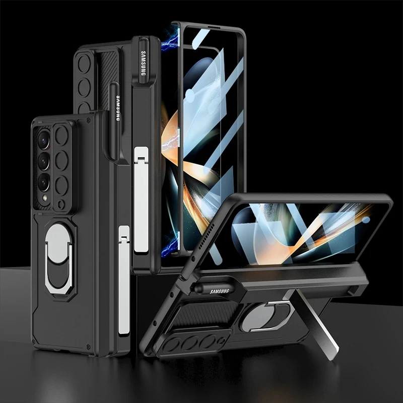 

Чехол на магнитную петлю для Samsung Galaxy Z, складной чехол для телефона с S-ручкой, защита экрана камеры, ударопрочные чехлы для телефонов, оболоч...