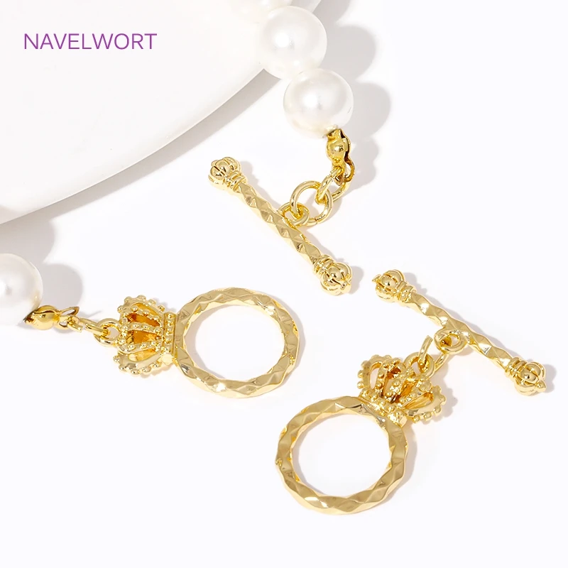 застежки для бижутерии Модная позолоченная Корона из 18-каратного золота