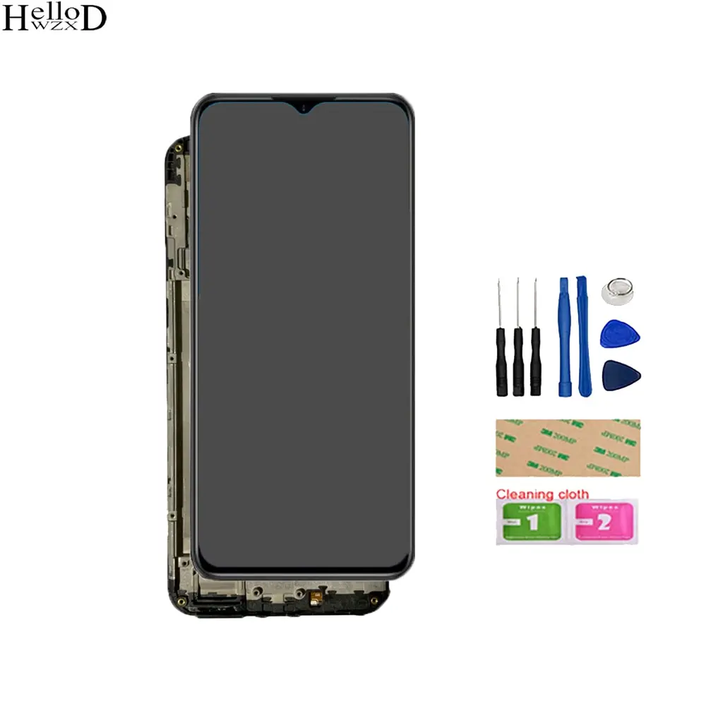 6 52 original mobile phone lcd display for ulefone note 10 lcd display with frame touch screen digitizer assembly tools free global shipping