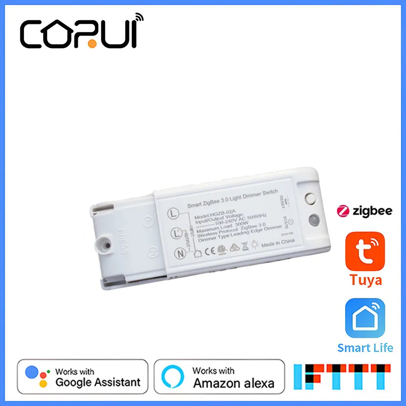 

CoRui Zigbee 3.0 DIY Smart Home Automation Dimmer Switch Controller Voice Control Works with Alexa Google Assistant