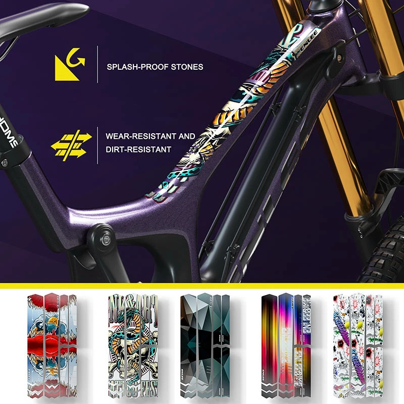 

ENLEE TPU Bicycle Frame Protector Anti-Scratch Bicycle Protection Film Bike Protector Thick Sticker Strong Upgraded Material