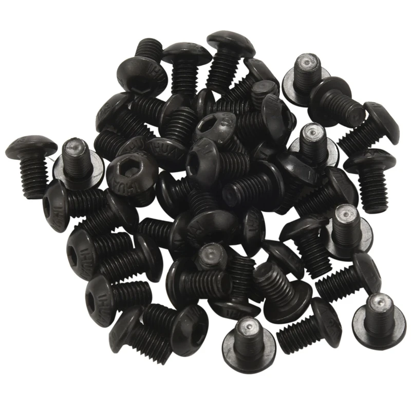 

HOT SALE M5x8mm Button Head Hex Socket Cap Screw Bolt Black 50 Pcs