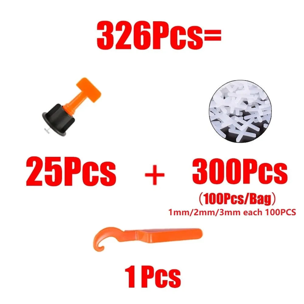 

With Wrench Desirable Leveler Flat Floor Leveler Spacers Sets T-Lock Tile Tile Leveling System 326PCS High Quality Hot
