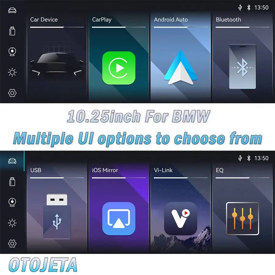 Фото 10,25-дюймовый экран RHD для BMW 3 серии E90 E91 E92 2004-2011 с поддержкой CarPlay, Android Auto, видео, мультимедиа и Linux. №4