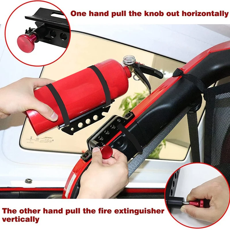 Для Moto UTV ATV Автомобильный кронштейн огнетушителя для JK TJ CJ JL Polaris RZR Ranger