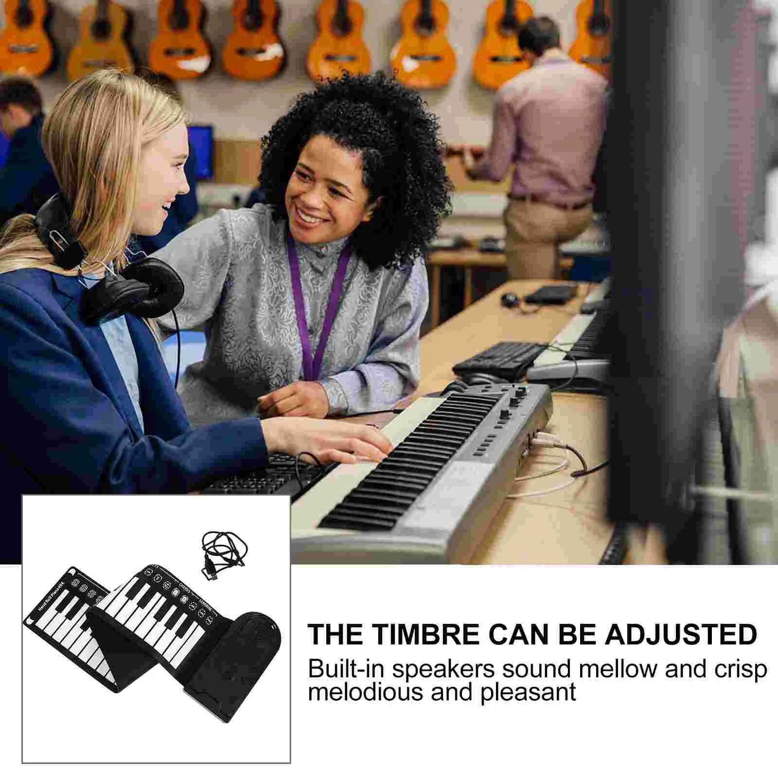 49 клавиш рулон пианино портативная клавиатура силиконовый инструмент