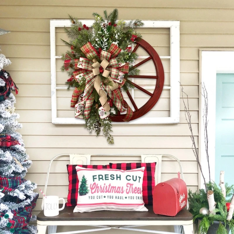 

Рождественский семейный венок, гирлянда, украшения для торговых центров, Прямая поставка