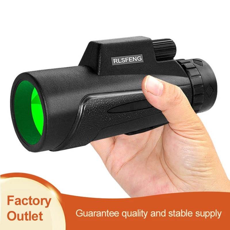 

42x10 Outdoor Monocular Anti-slip Texture High-definition Night Vision Goggles Large Objective Lens 110m-1000m Observed Eyepiece