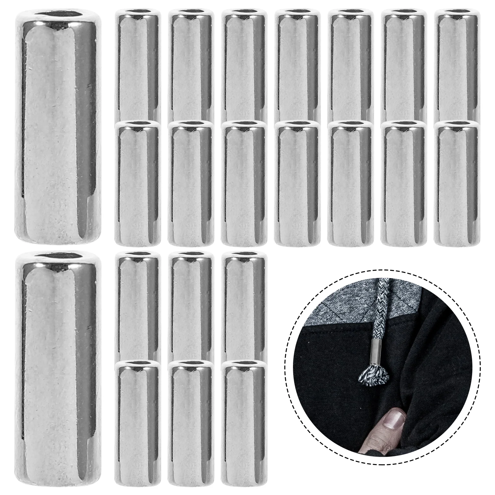 Практичный шнур трубчатые бусины цилиндрическая пряжка ремешок для