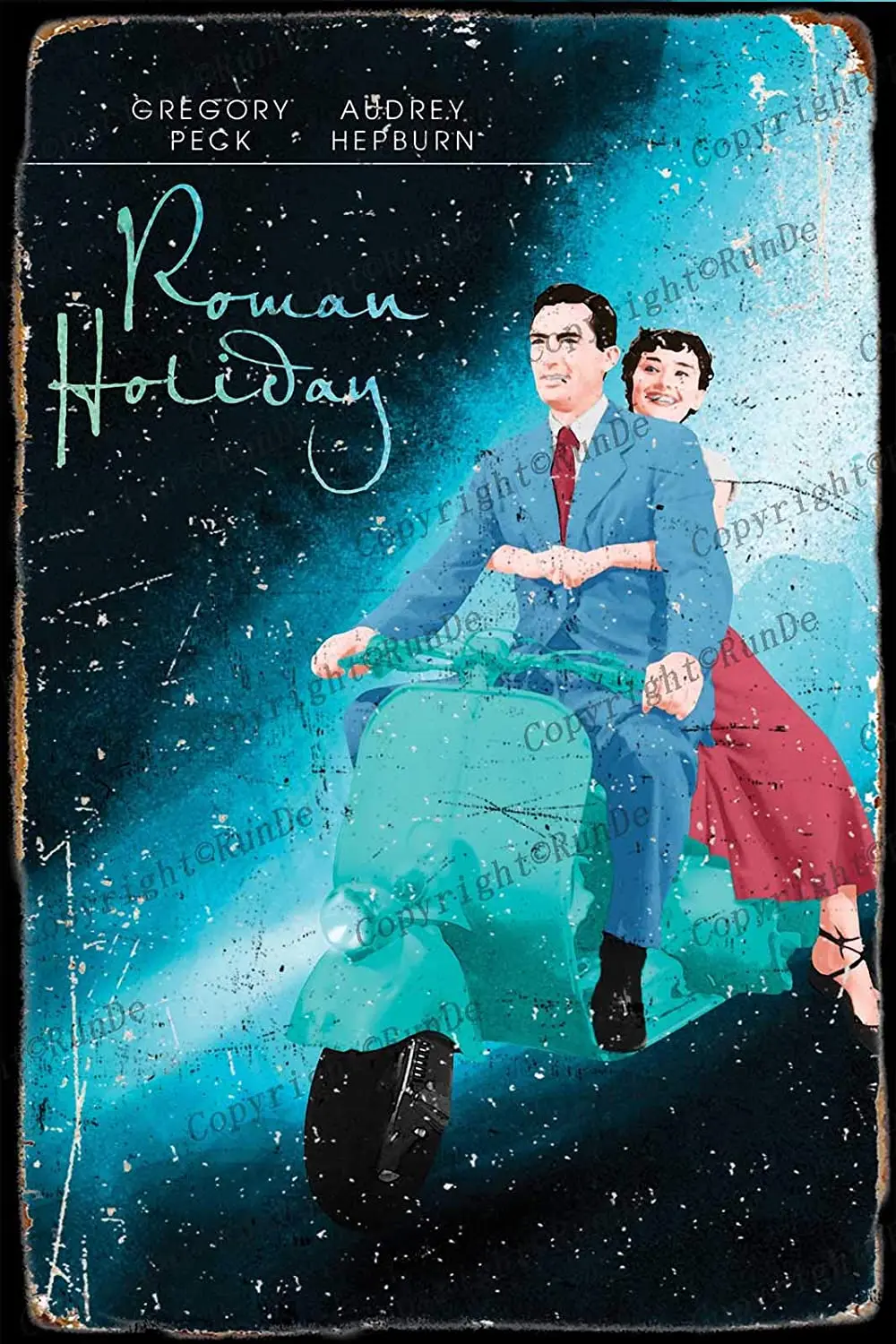 Постер из римского праздника в винтажном стиле жестяной Настенный декор