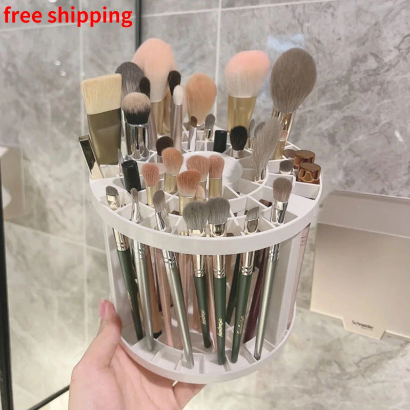 Стеллаж для косметических кистей большой емкости Многофункциональная подставка