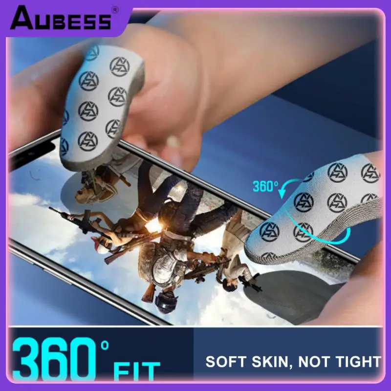 

Breathable Anti-sweat Finger Gloves Finger Sleeve Gloves Touch Screen Gloves Sweat-proof Finger Cover For Pubg 1 Pair Non-slip