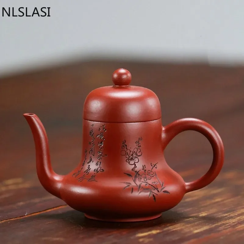 

Yixing Boutique Tea Pot Purple Clay Teapot Beauties Handmade Kettle Chinese Dahongpao Tea Set Customized Gifts Authentic 130ml