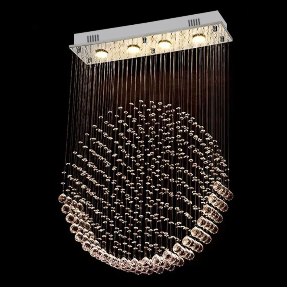 

Роскошные Современные хрустальные люстры, круглый светодиодный светильник для столовой, гостиной, виллы, лобби, украшение для дома