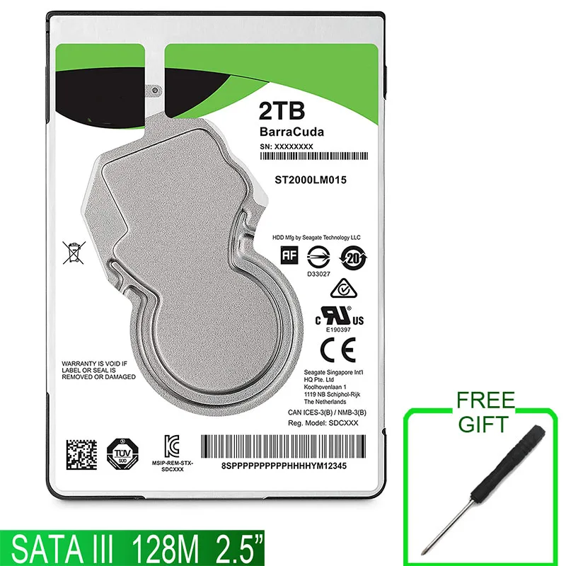 Жесткий диск 500 Гб 1000 ТБ 2 SATA III Кэш-память 5 МБ 7 мм 128 RPM для ноутбука PS4 - купить по