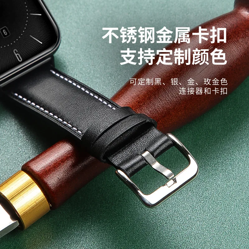 Strap For Oppo watch 3 leather Watchband Suitable for oppo 3 Watch Bracelet Quality Leather  Watch Wristband 5Pcs/lot Wholesale