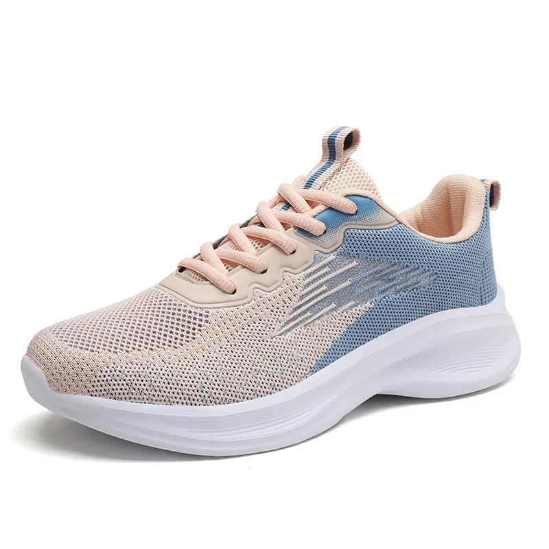 

DAFENP Flying Woven Tennis Shoes For Women Breathable Sneakers Non-Slip Mesh-Comfortable Work Sneakers 35-41