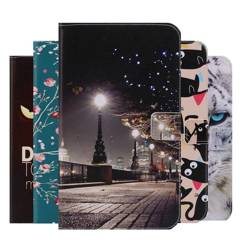 

3D Colorful Feather Printing PU Leather Case For Samsung Galaxy Tab A7 Lite 2021 8.7 SM-T220 SM-T225 Tablet Protective Case